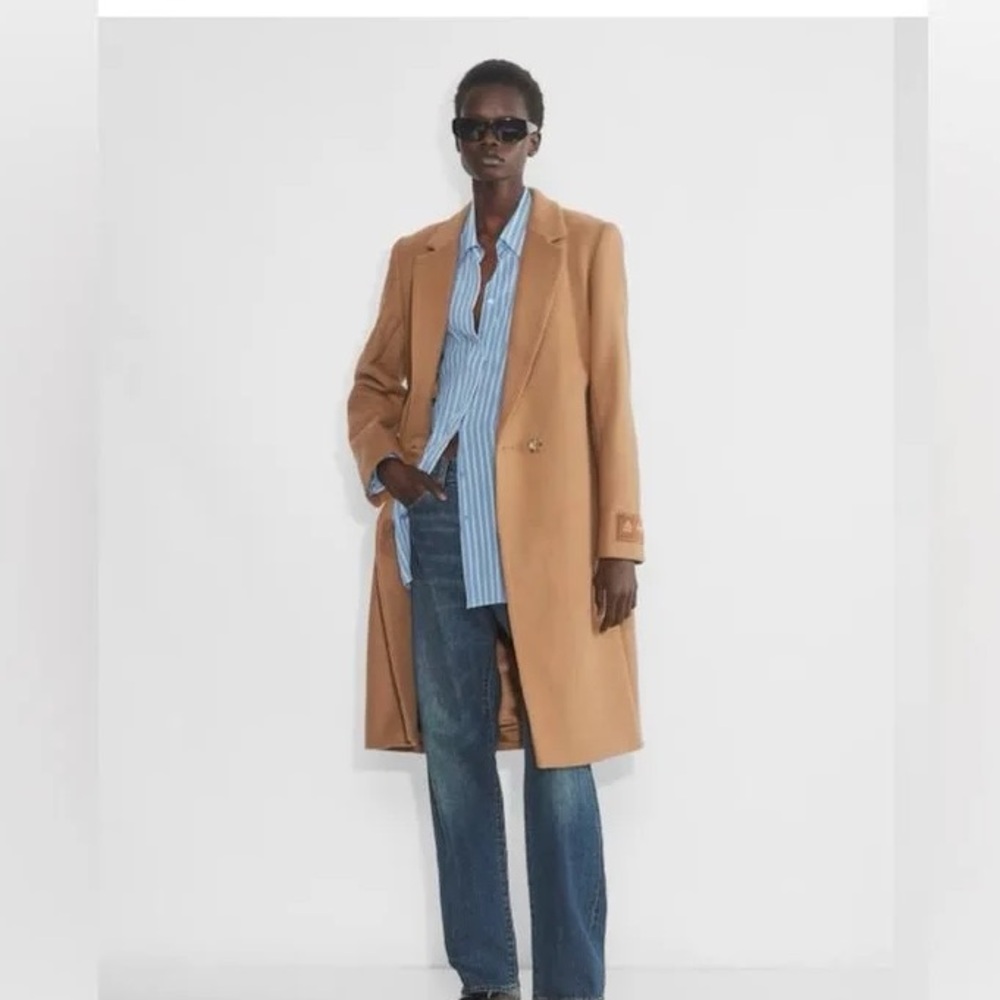 Aritzia Babaton Camel Stedman Wool Coat